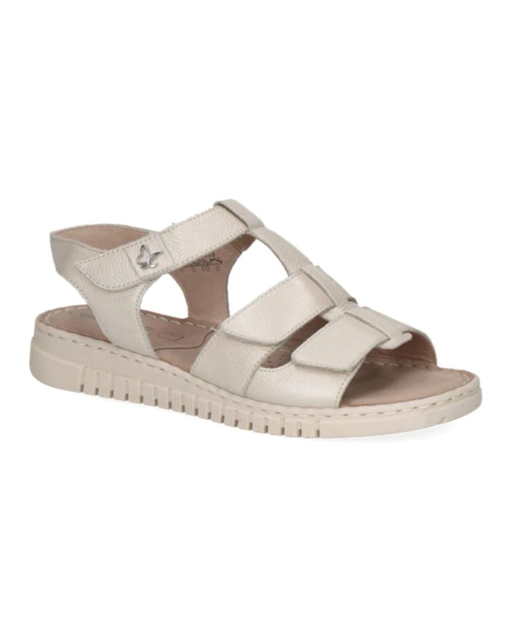 Flat Sandals di Caprice in Metallic
