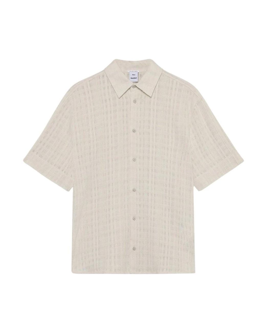 Won Hundred White Short Sleeve Shirts for men