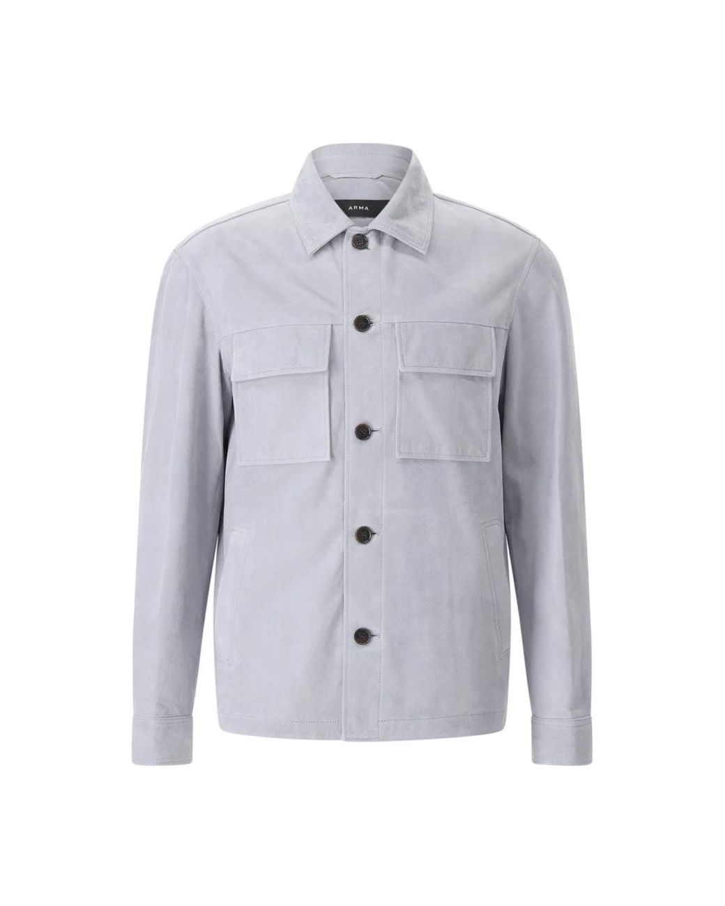 Arma Blue Leather Jackets for men
