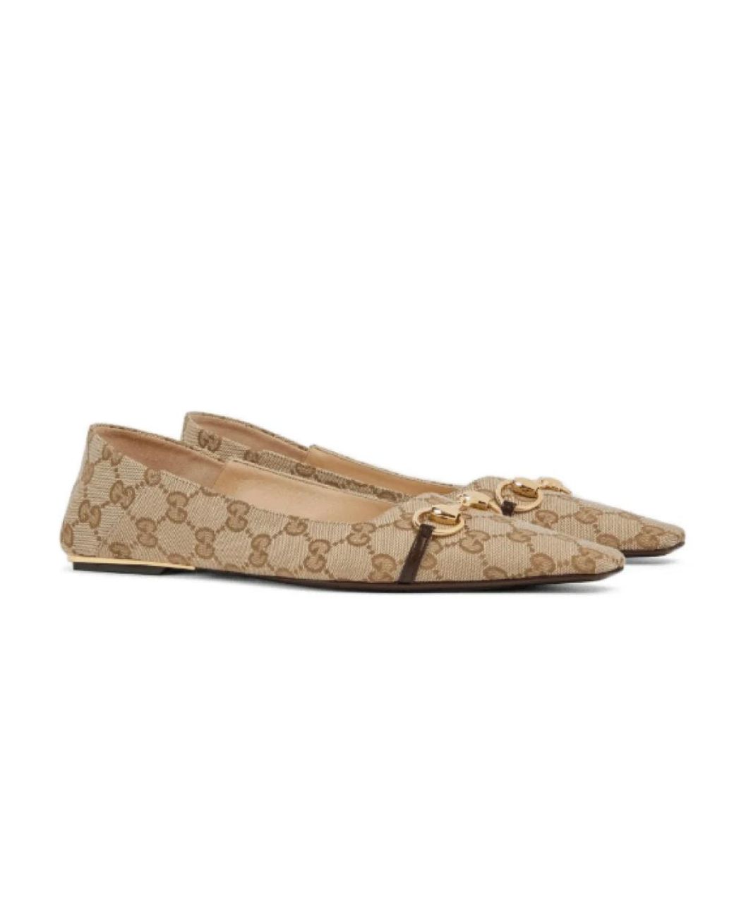 Gucci Natural Vittoria Ballerinas
