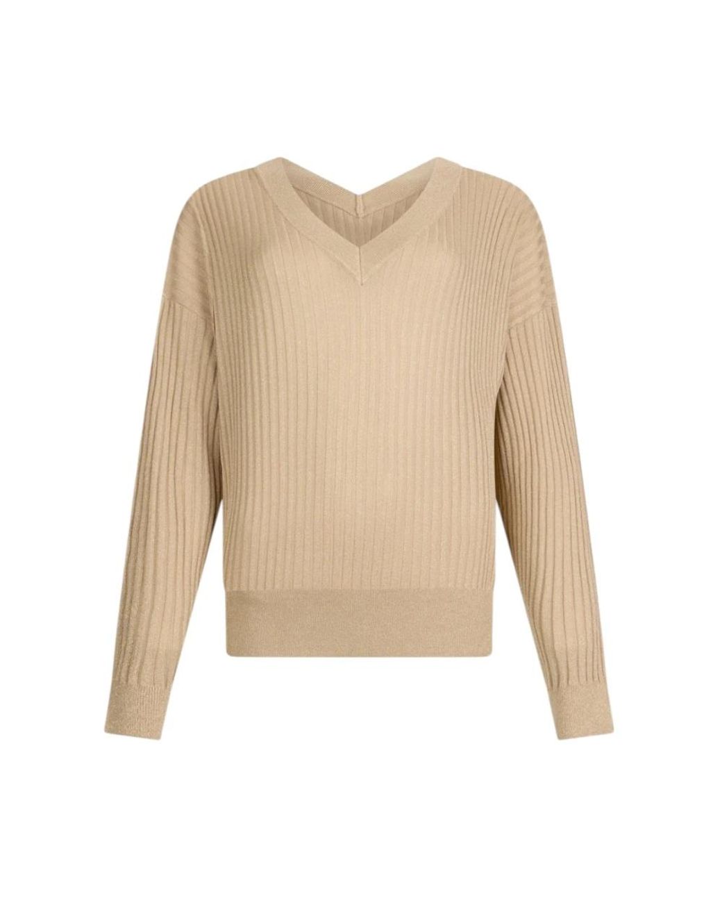 Liu Jo Natural V-Neck Knitwear