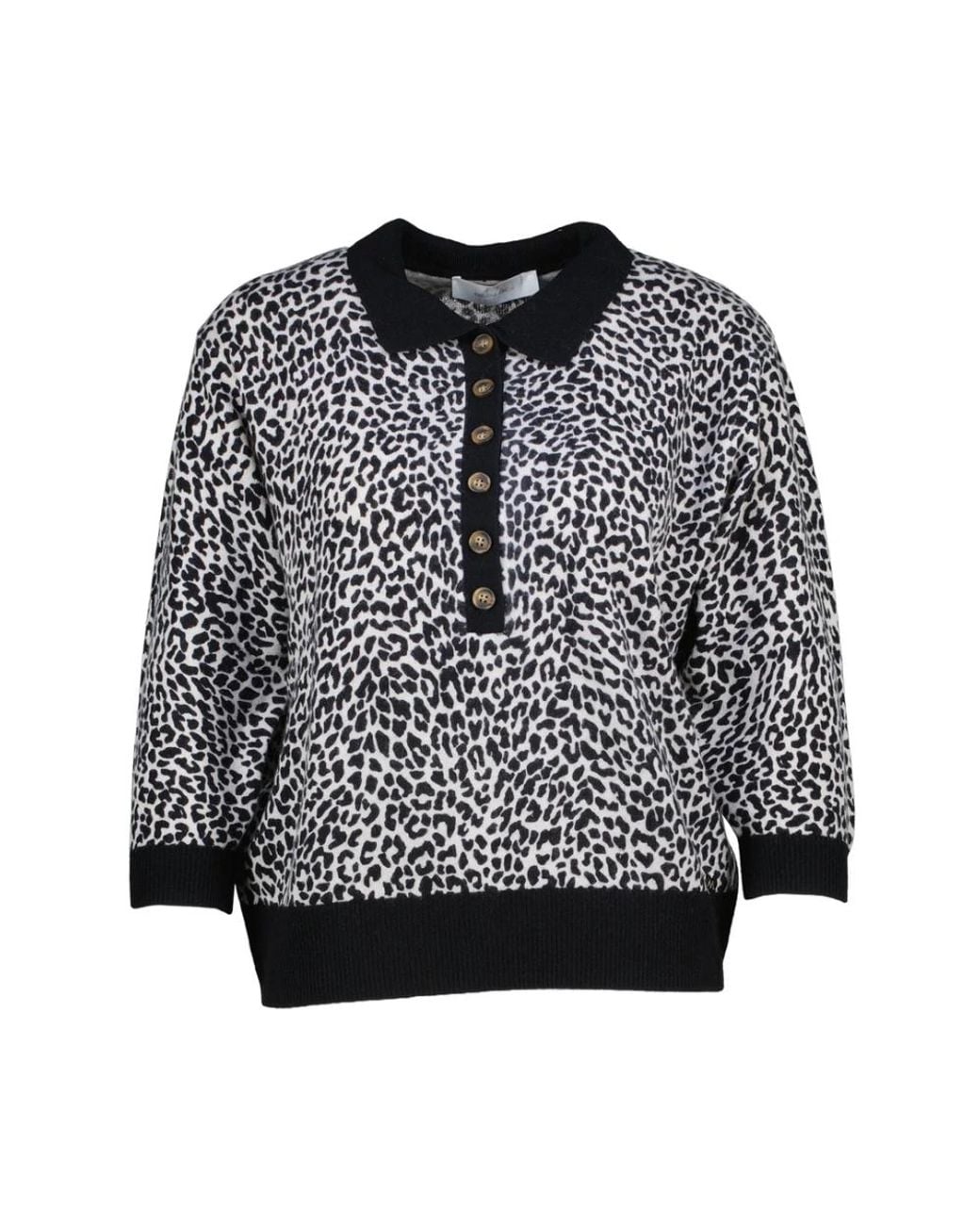 Amélie & Amélie Black Round-Neck Knitwear