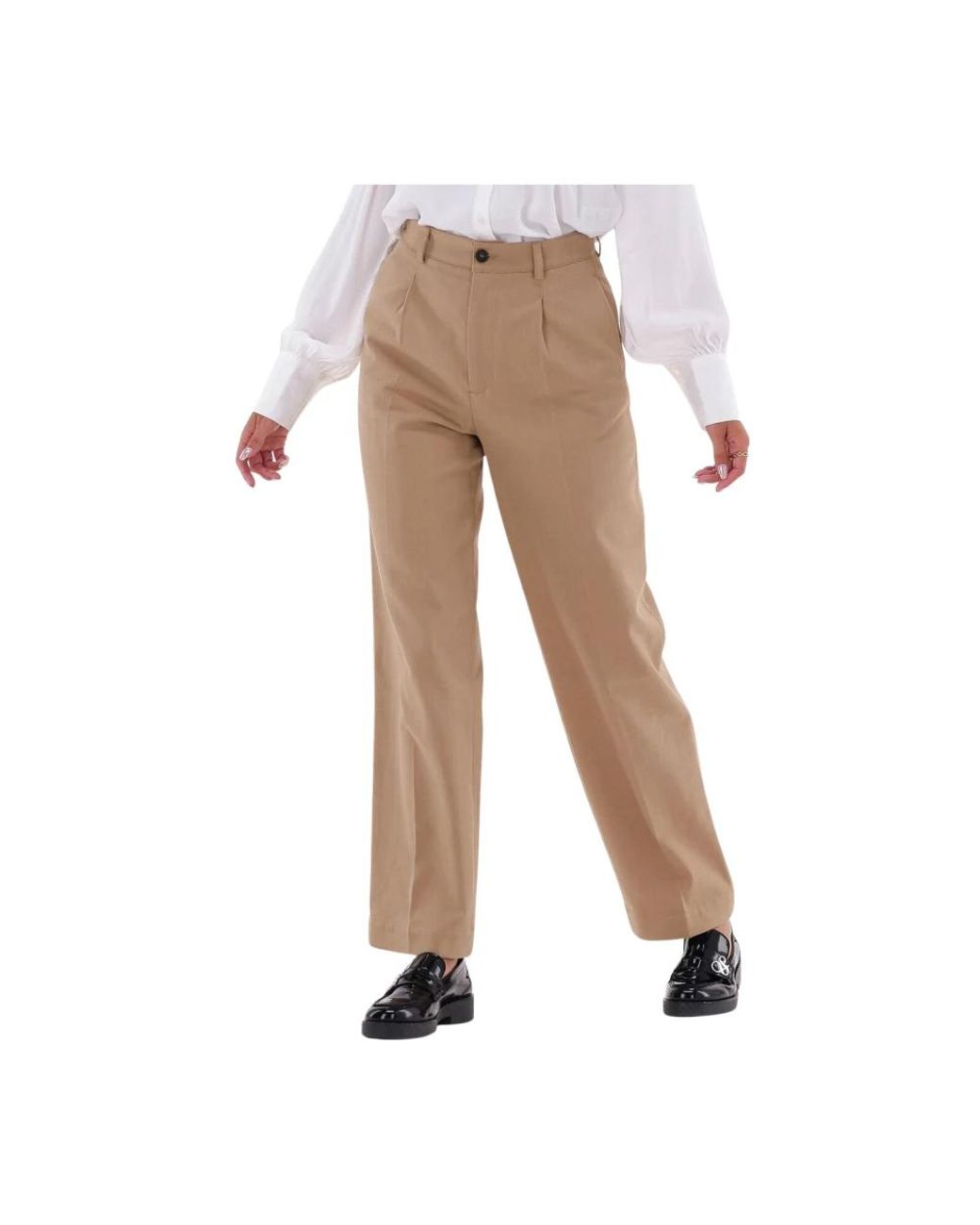 Vanessa Bruno Broeken ,Bruin ,Zilver Pant Broek in het Natural