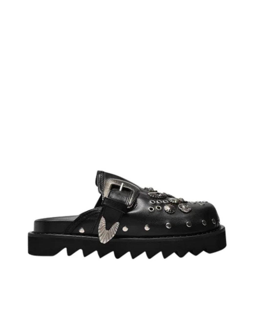 Toga Schoenen ,Zwart ,Leer Leather Flats in het Black