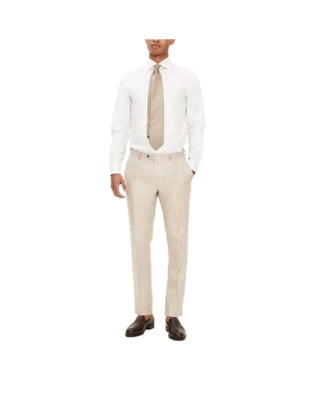 Oscar Jacobson Natural Suit Trousers for men