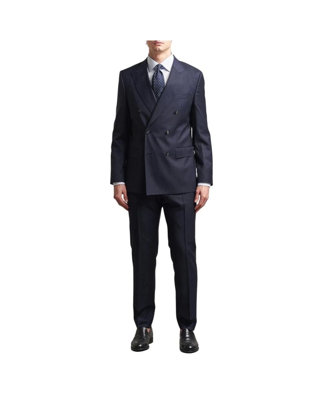 Boss Blue Double Breasted Suits for men