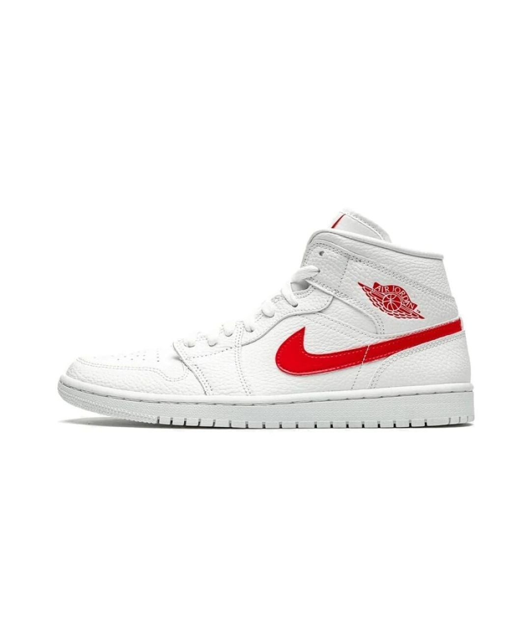 Nike White 1 Mid