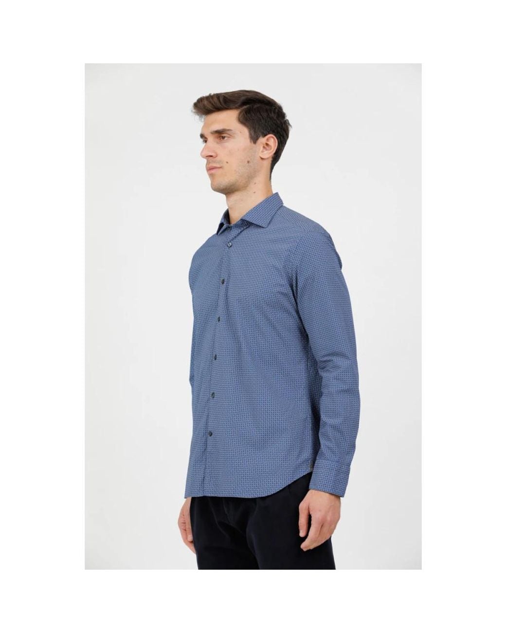 Tintoria Mattei 954 Blue Casual Shirts for men