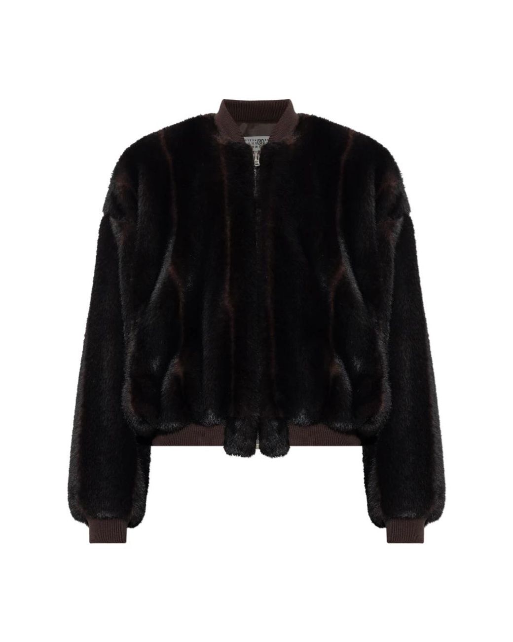 MM6 by Maison Margiela Black Faux Fur & Shearling Jackets