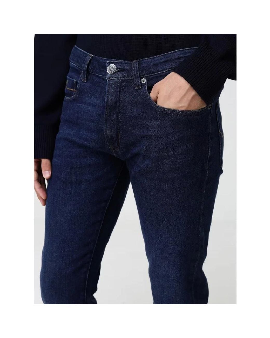 Paul & Shark Blue Straight Fit Jeans for men