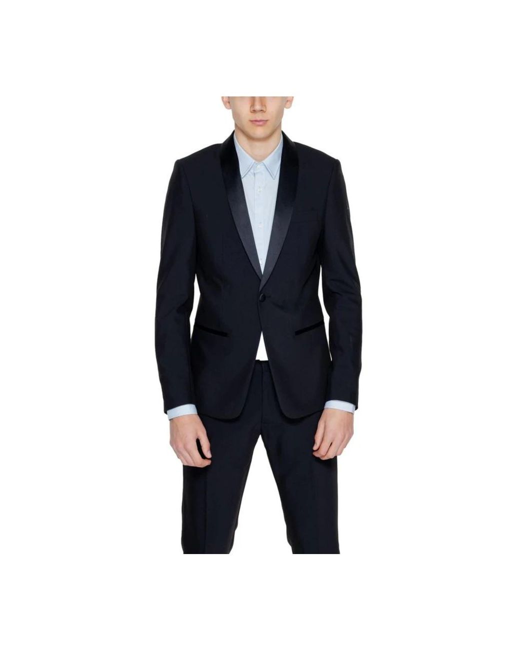 Antony Morato Jassen ,Zwart ,Polyester Zwart Pak Jas Lente/Zomer Collectie in het Blue voor heren