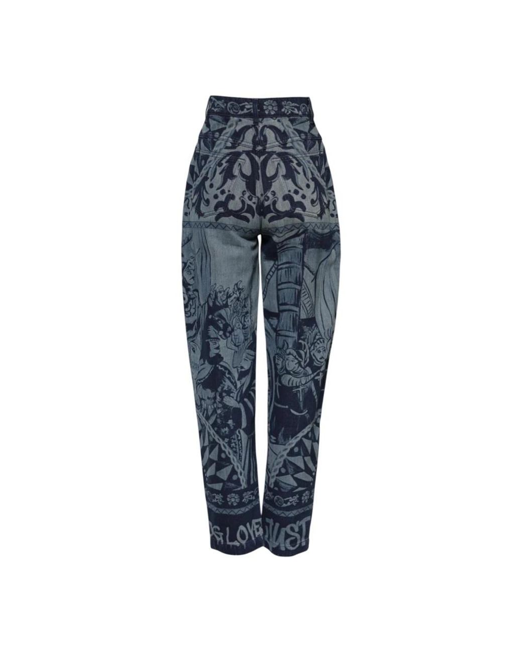 Dolce & Gabbana Blue Loose Fit Jeans