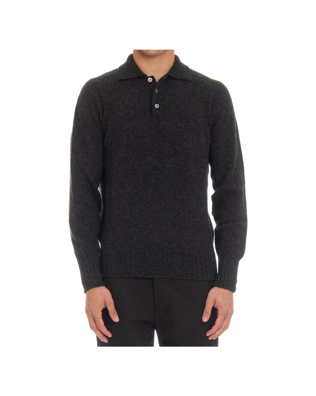 Drumohr Black Polo Shirts for men
