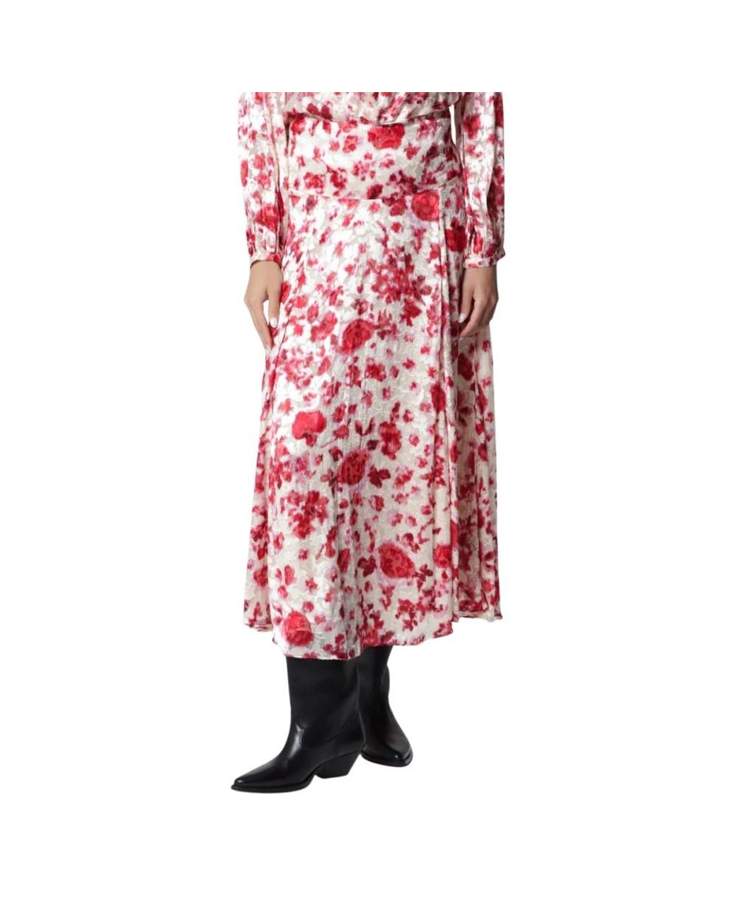 Isabel Marant Red Hilza Skirt