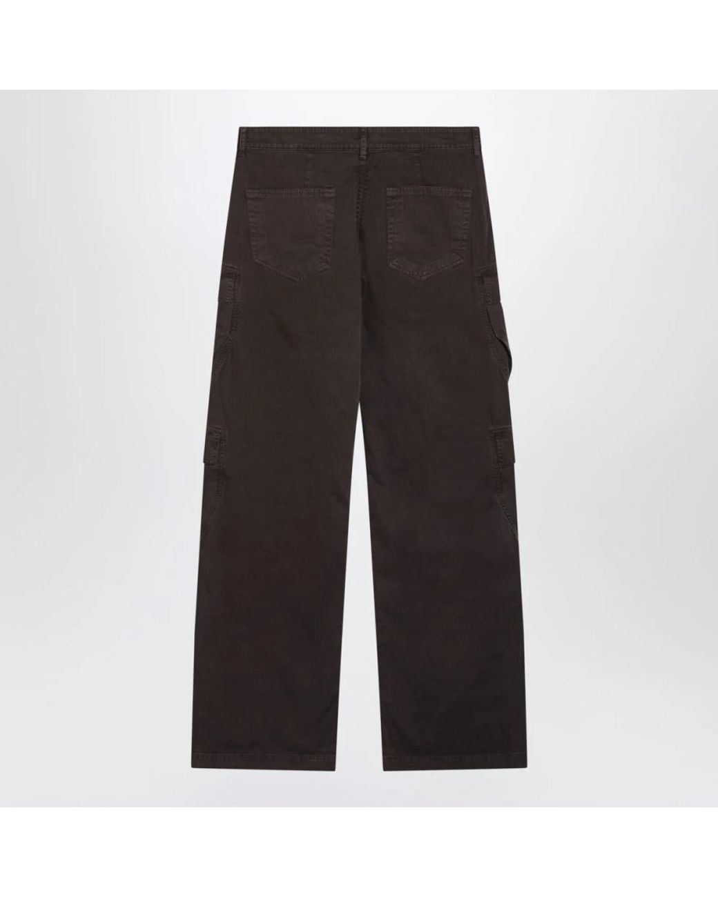 Rick Owens Gray Straight Trousers for men