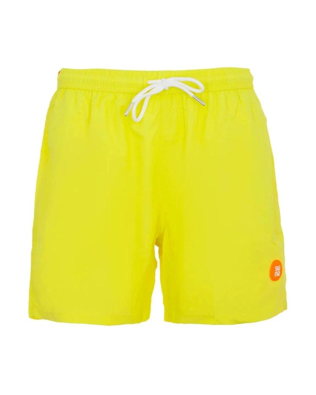 Suns Badmode ,Groen ,Polyester Sneldrogende Strandboxershort in het Yellow voor heren