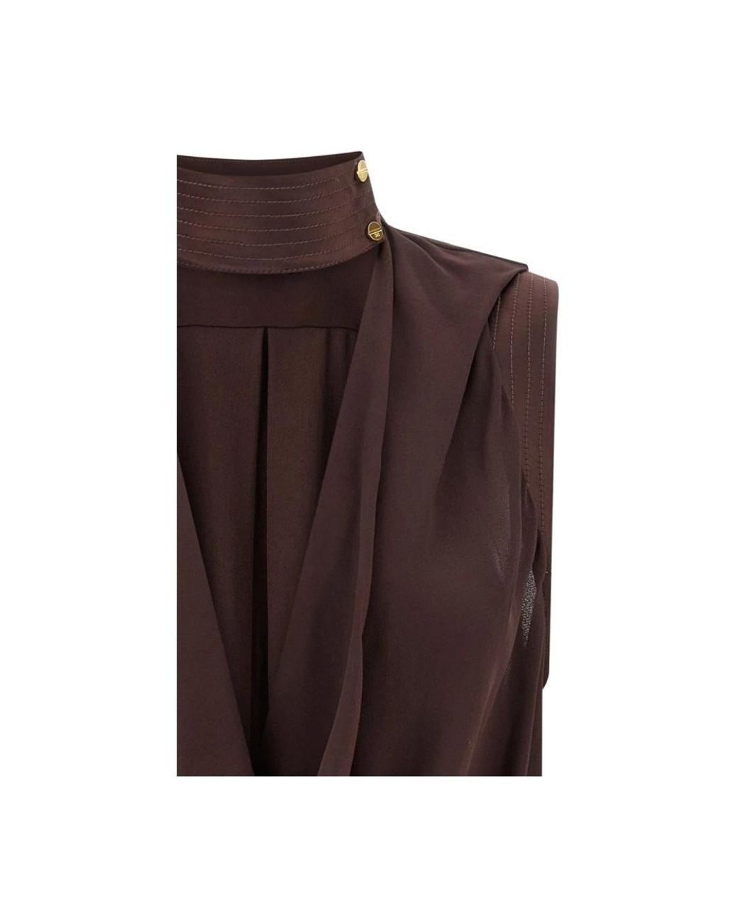 Elisabetta Franchi Brown Blouses