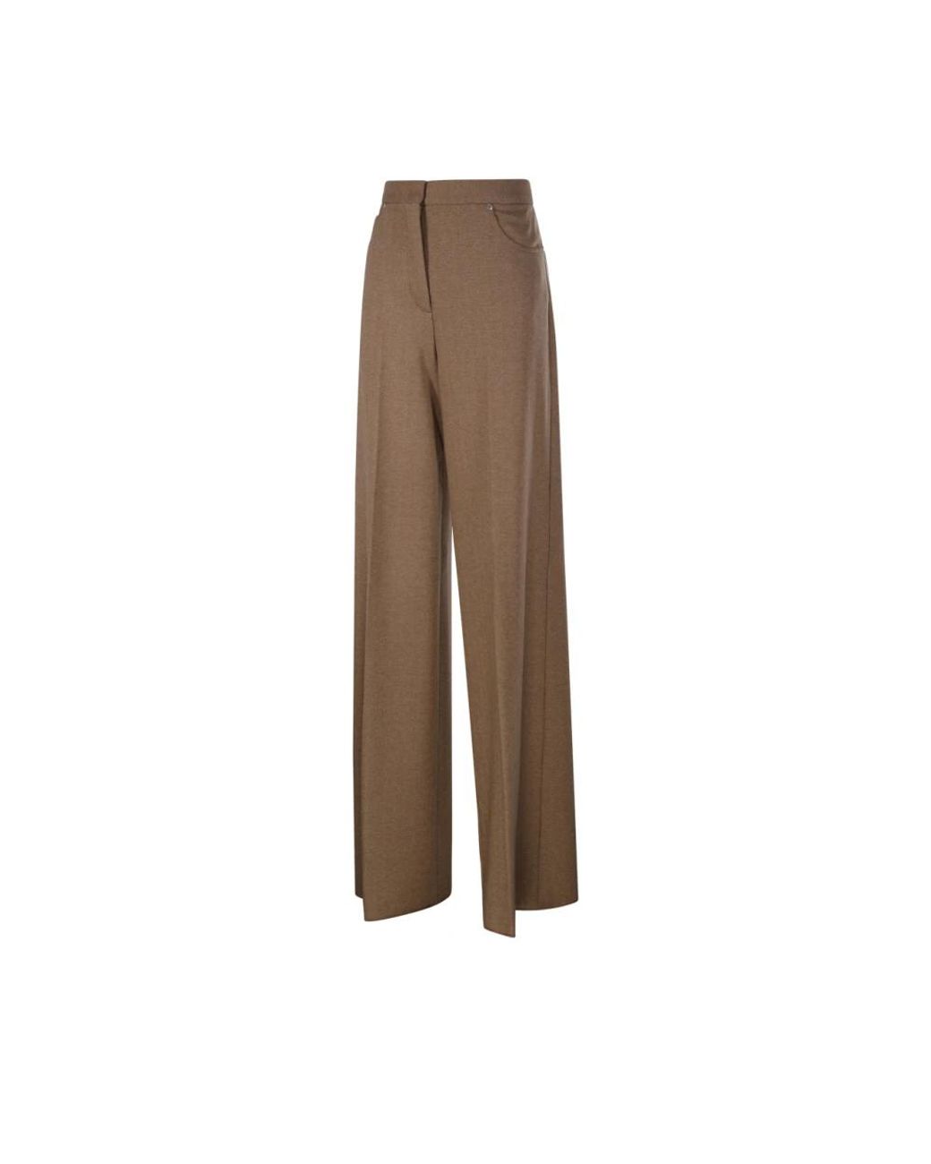 Max Mara Brown Wide Trousers