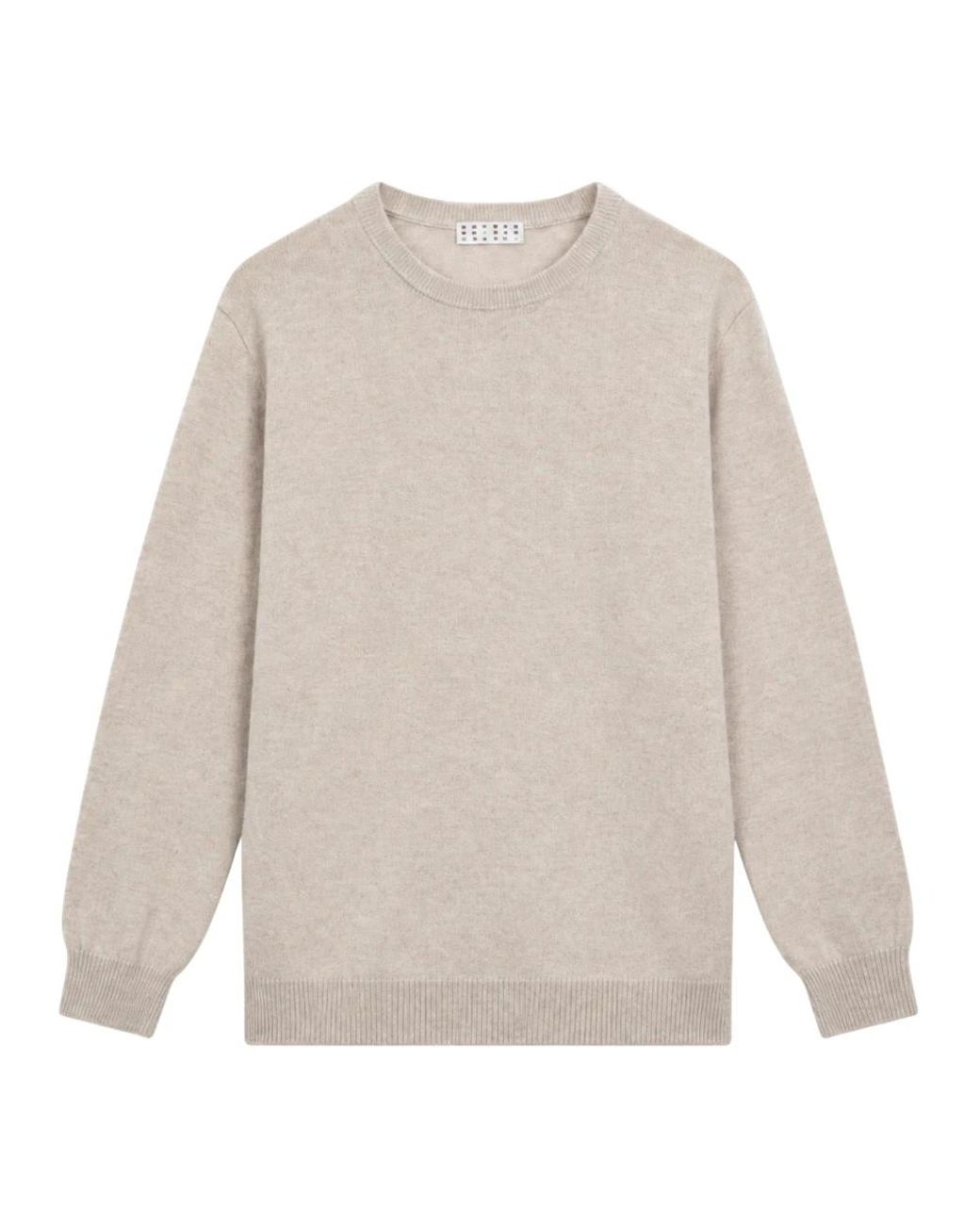 Cashmere Company White Round-Neck Knitwear for men