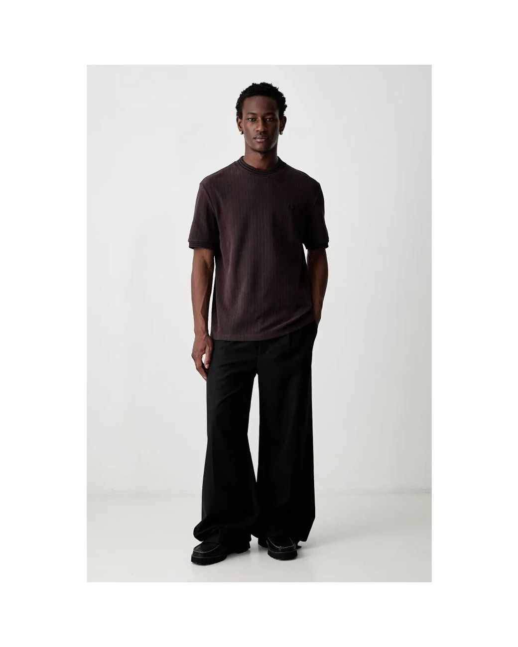 T-Shirts Fred Perry de hombre de color Black