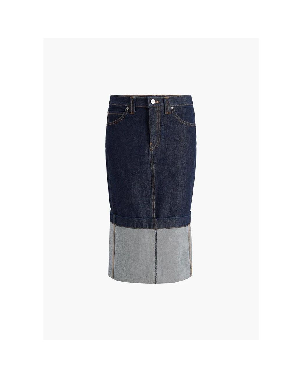 Khaite Blue Denim Skirts