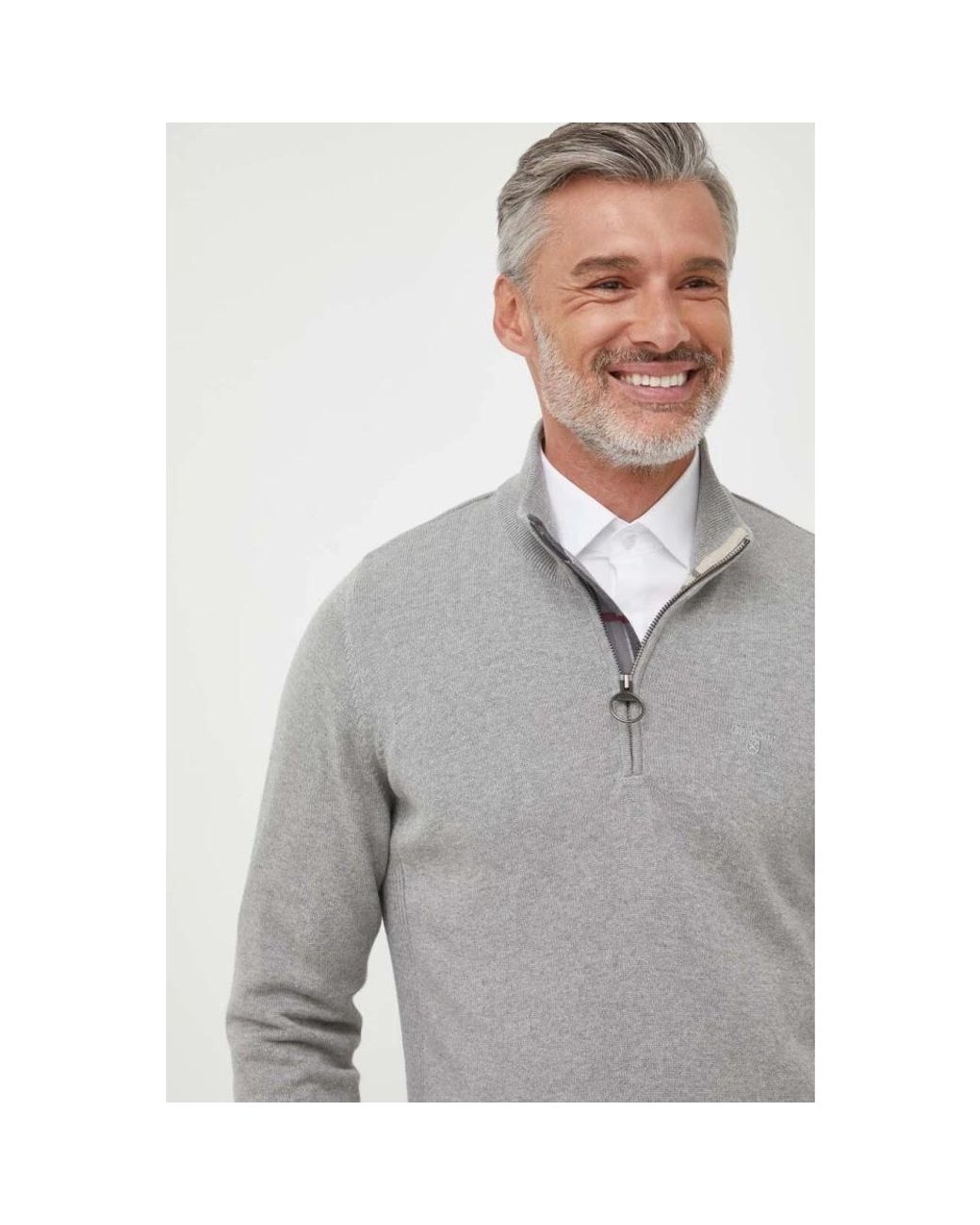 Turtlenecks Barbour de hombre de color Gray