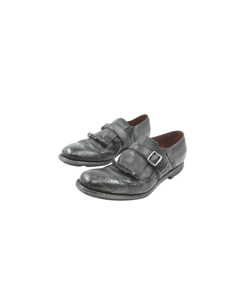 Church's Gray Flat Shoes for men