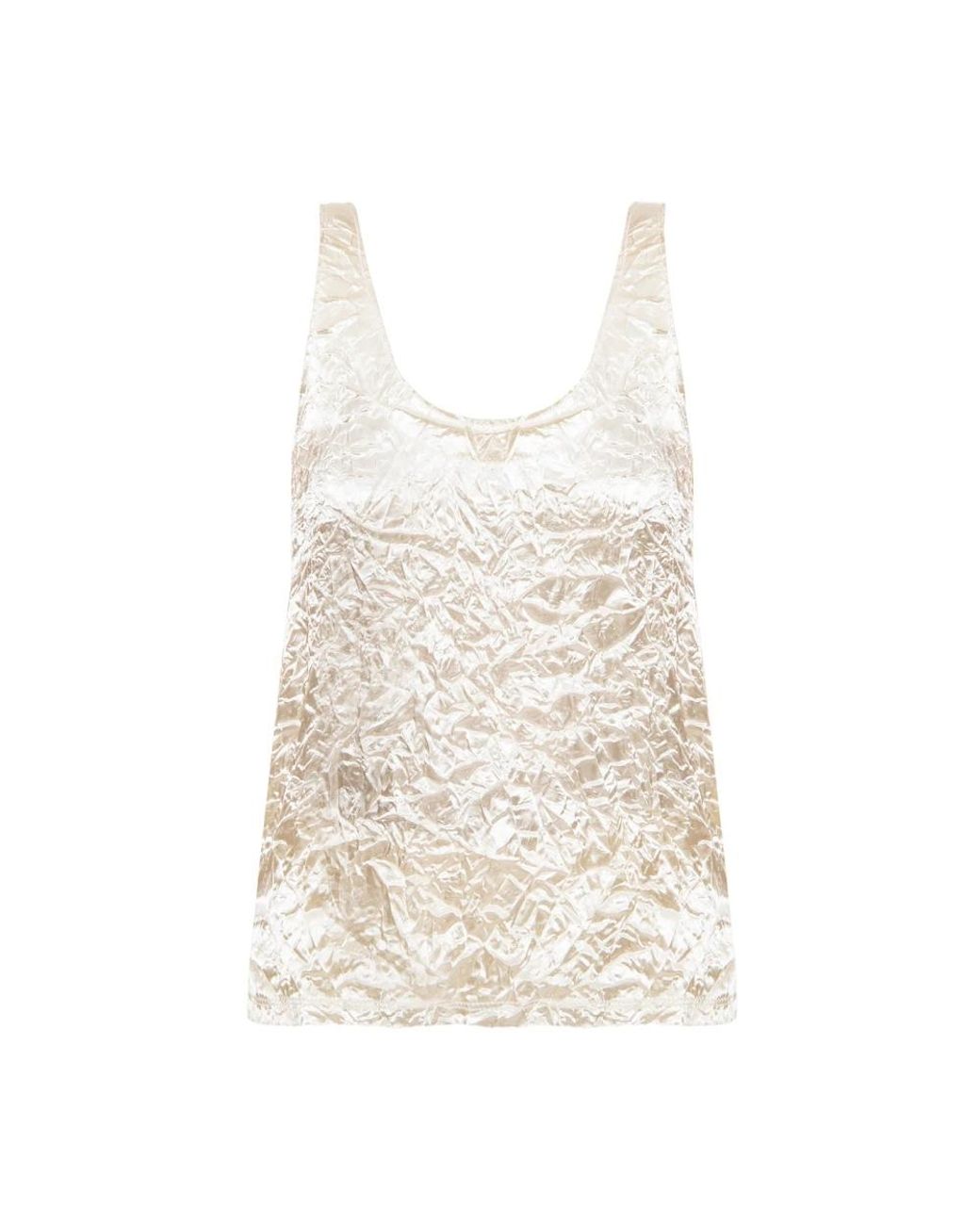 Lanvin White Sleeveless Tops