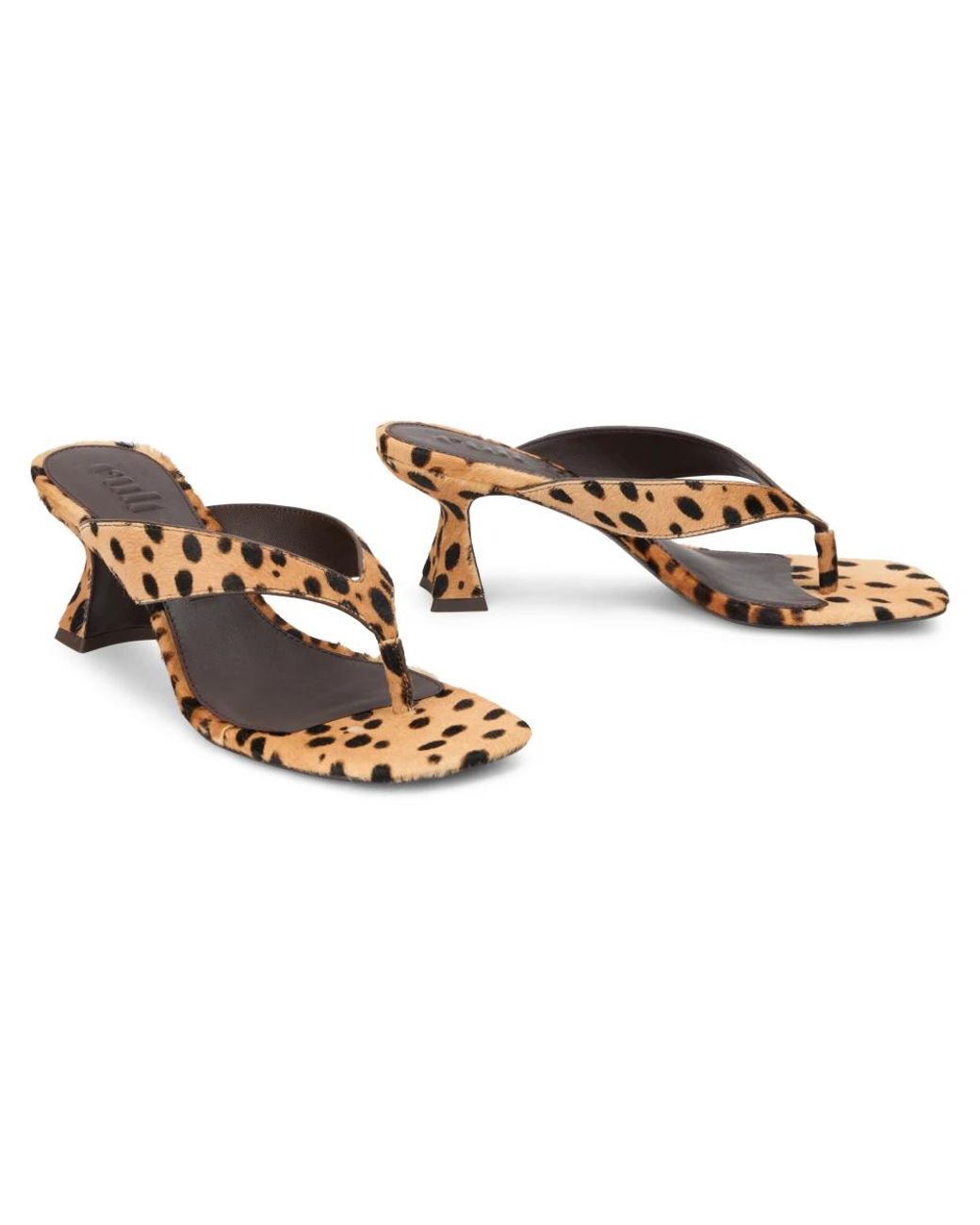Cult Gaia Brown Heeled Mules