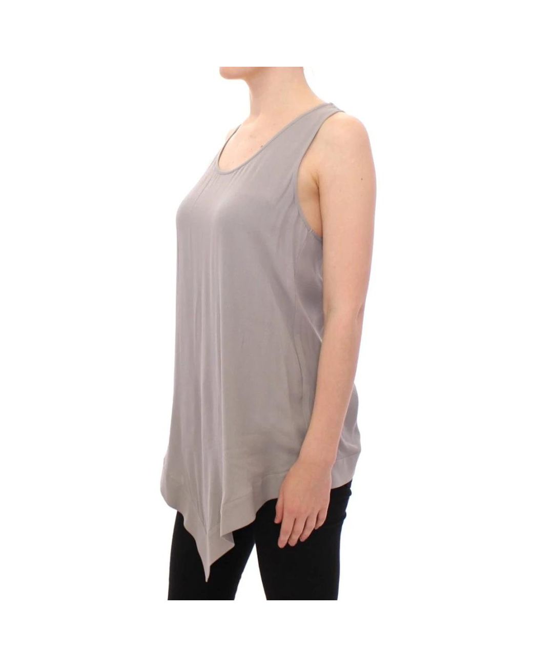 Comeforbreakfast Gray Sleeveless Tops