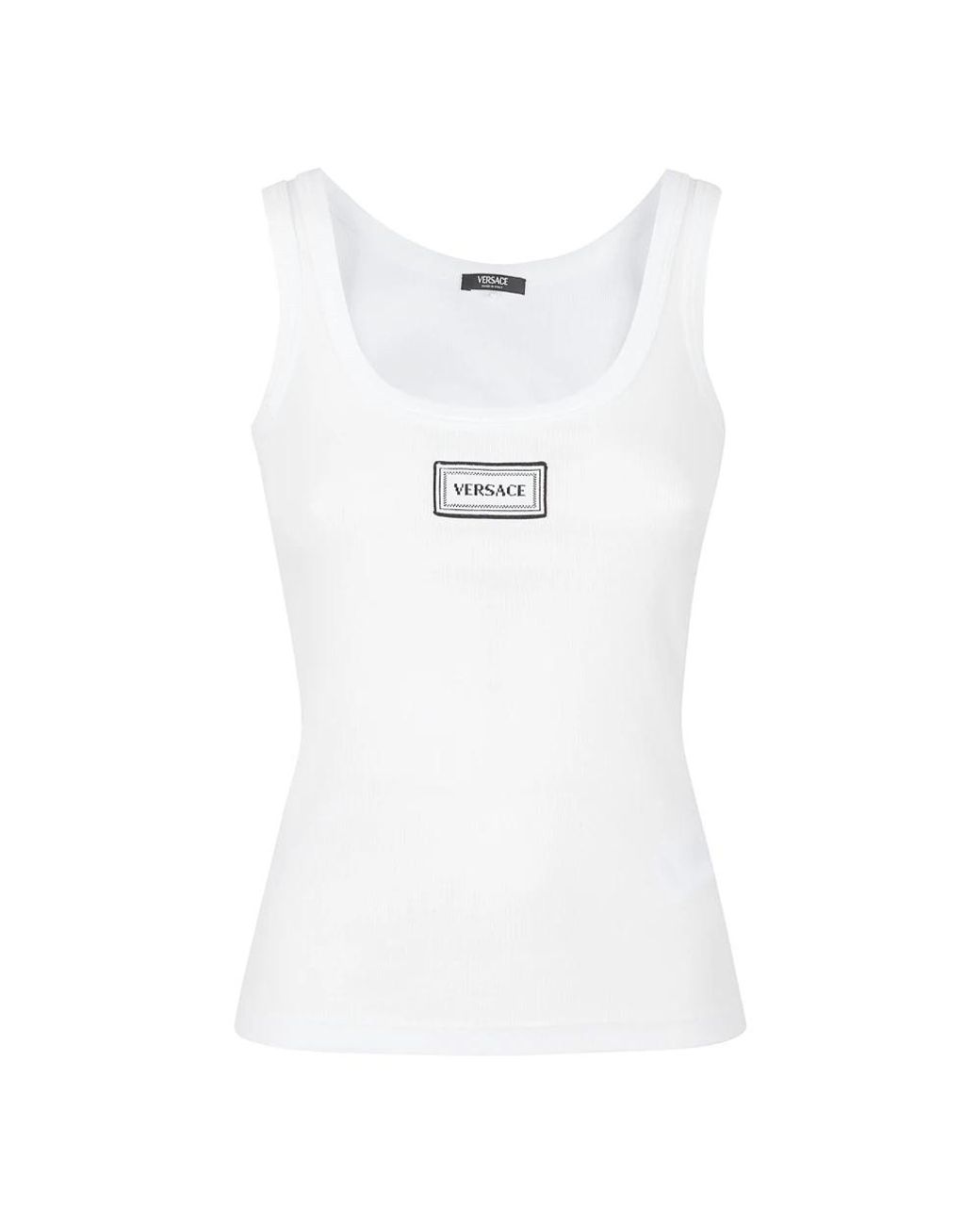 Versace Tops ,Wit ,Katoen Tanktop in het White