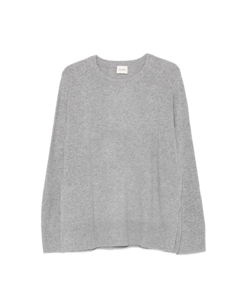 Closed Gray Round-Neck Knitwear
