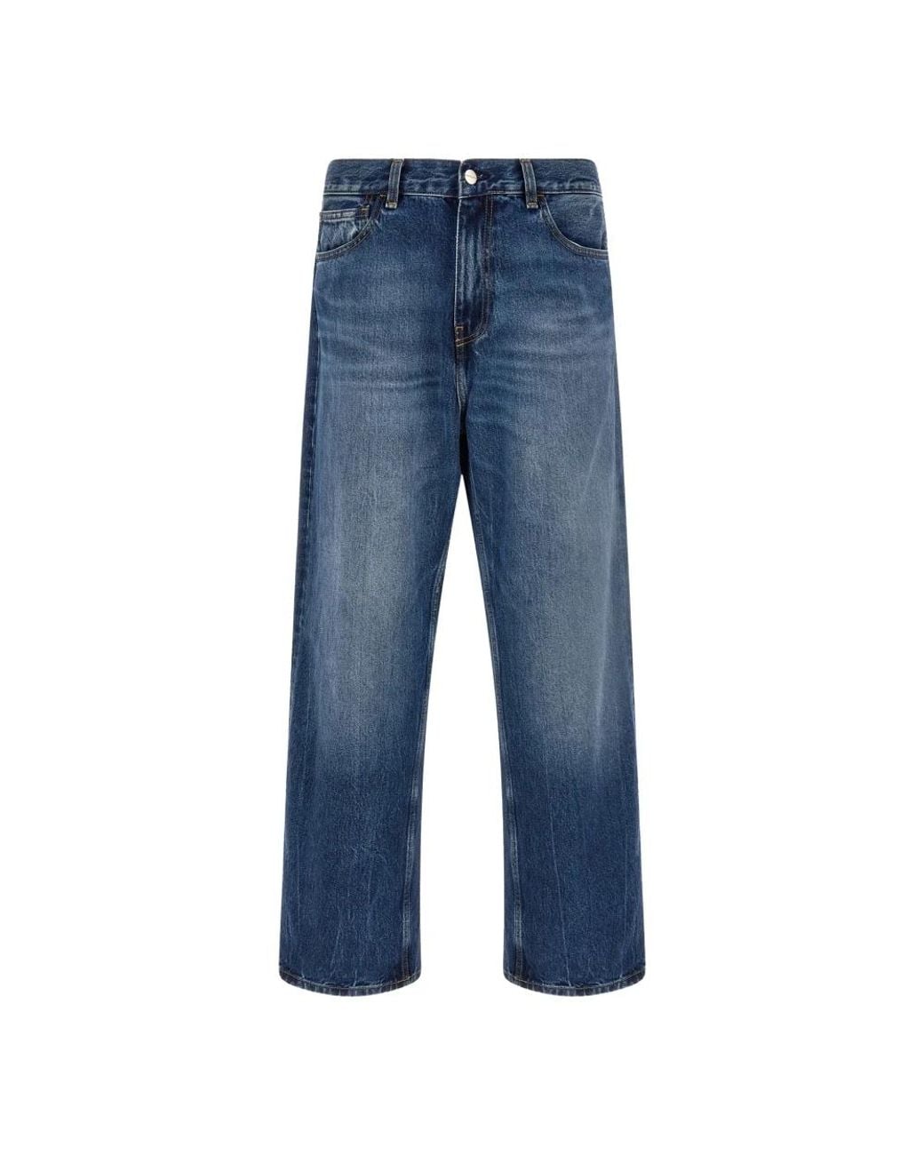 Carhartt Blue Straight Fit Jeans for men