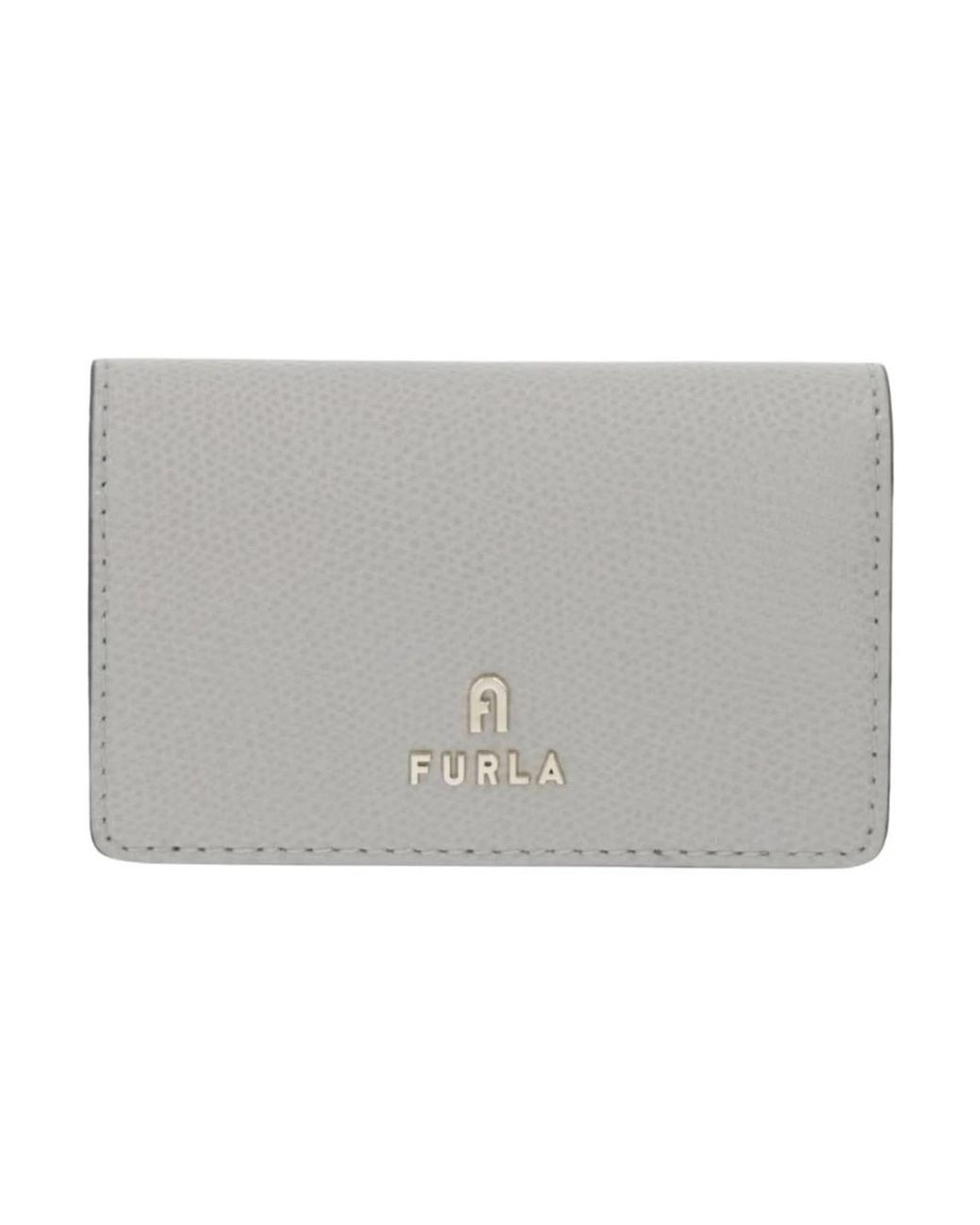 Furla Gray Camelia Card Case
