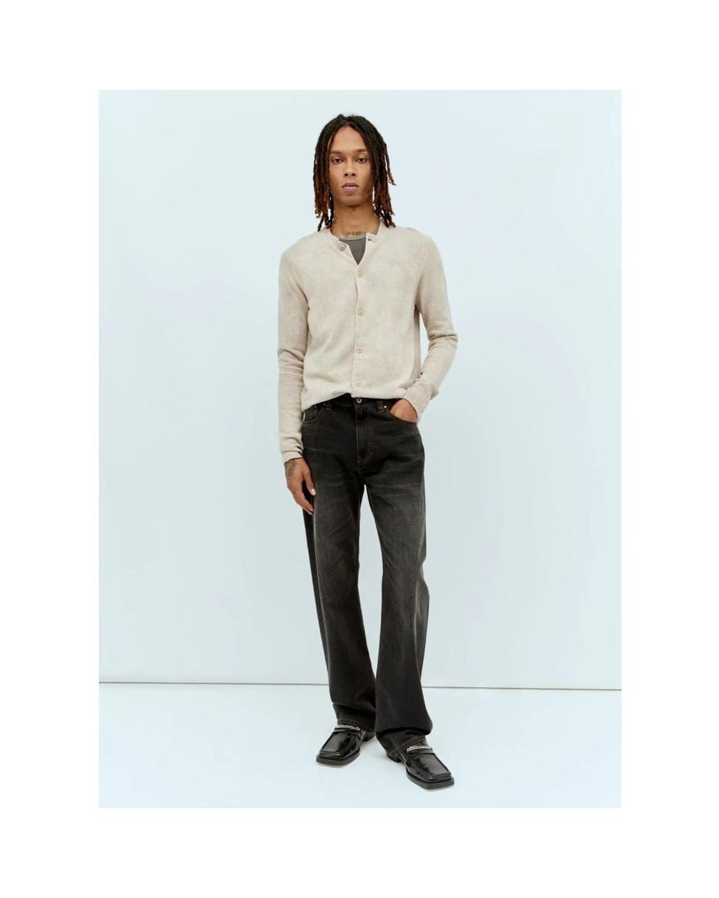 Acne Natural Cardigans for men