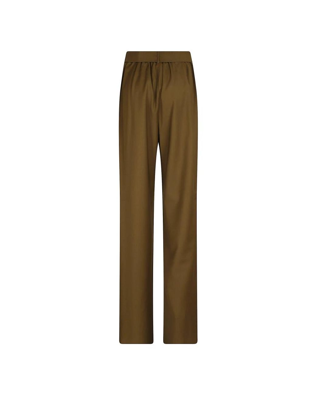 Max Mara Green Tapered Trousers