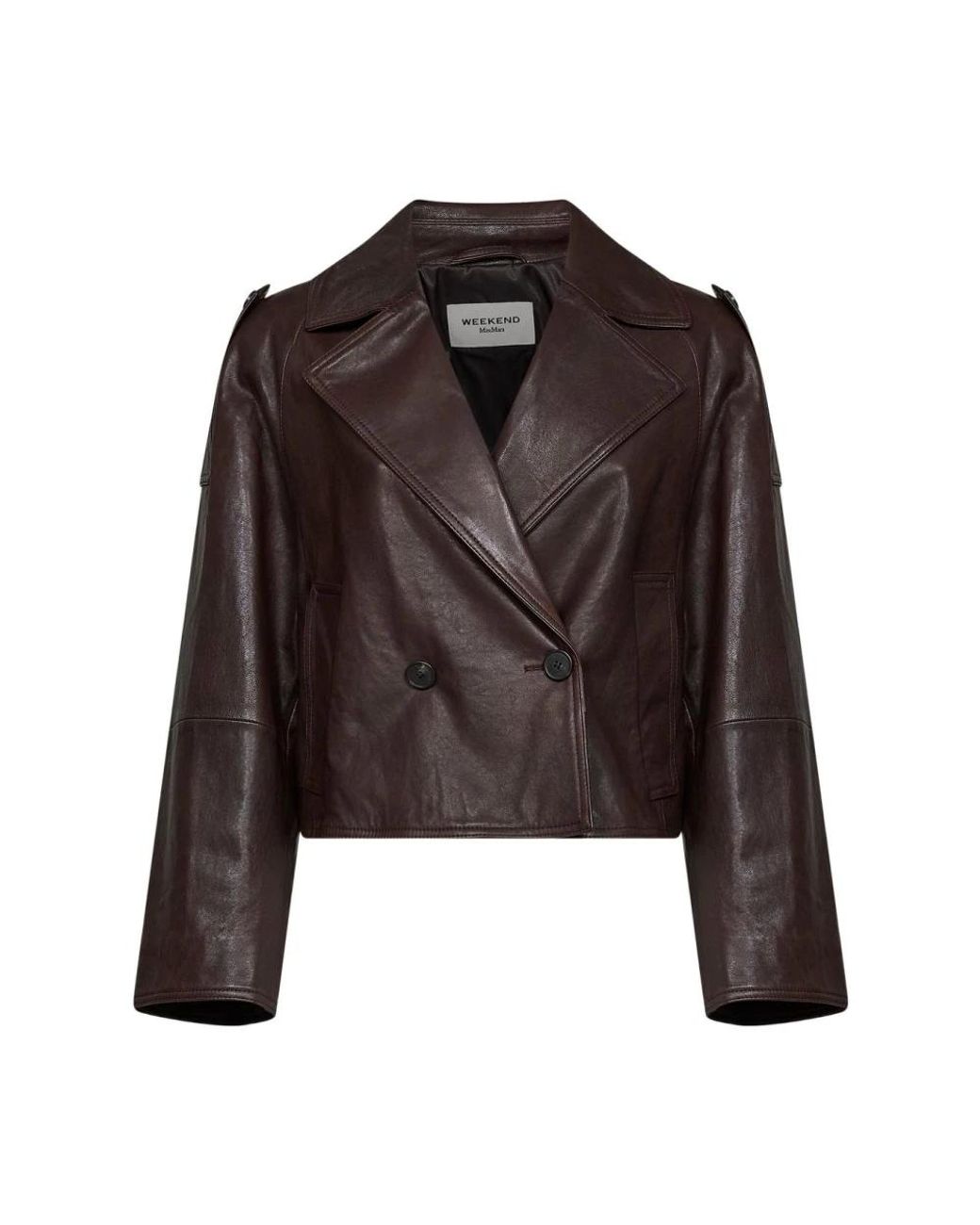 Leather Jackets Weekend by Maxmara de color Brown