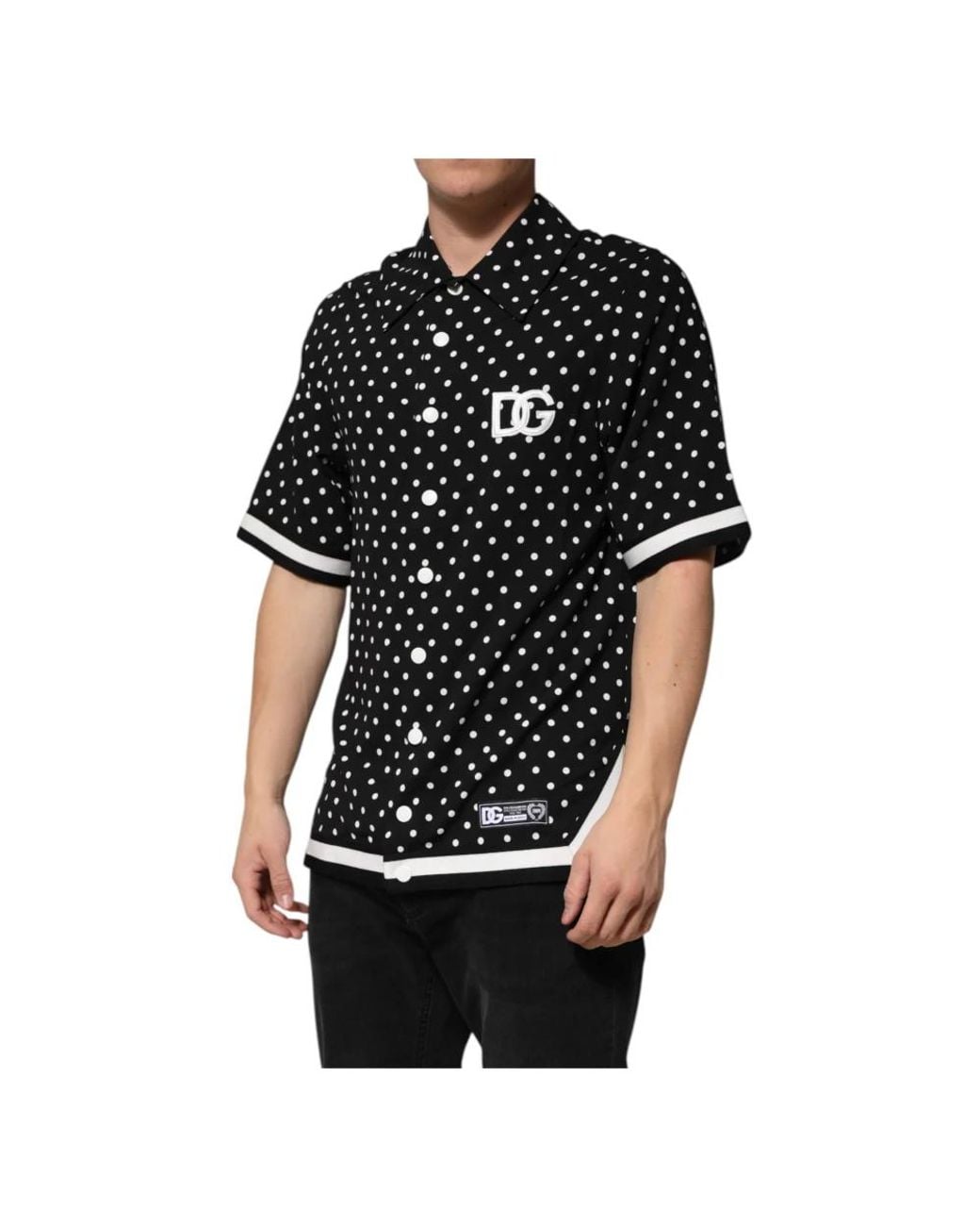 Dolce & Gabbana Black Short Sleeve Shirts for men
