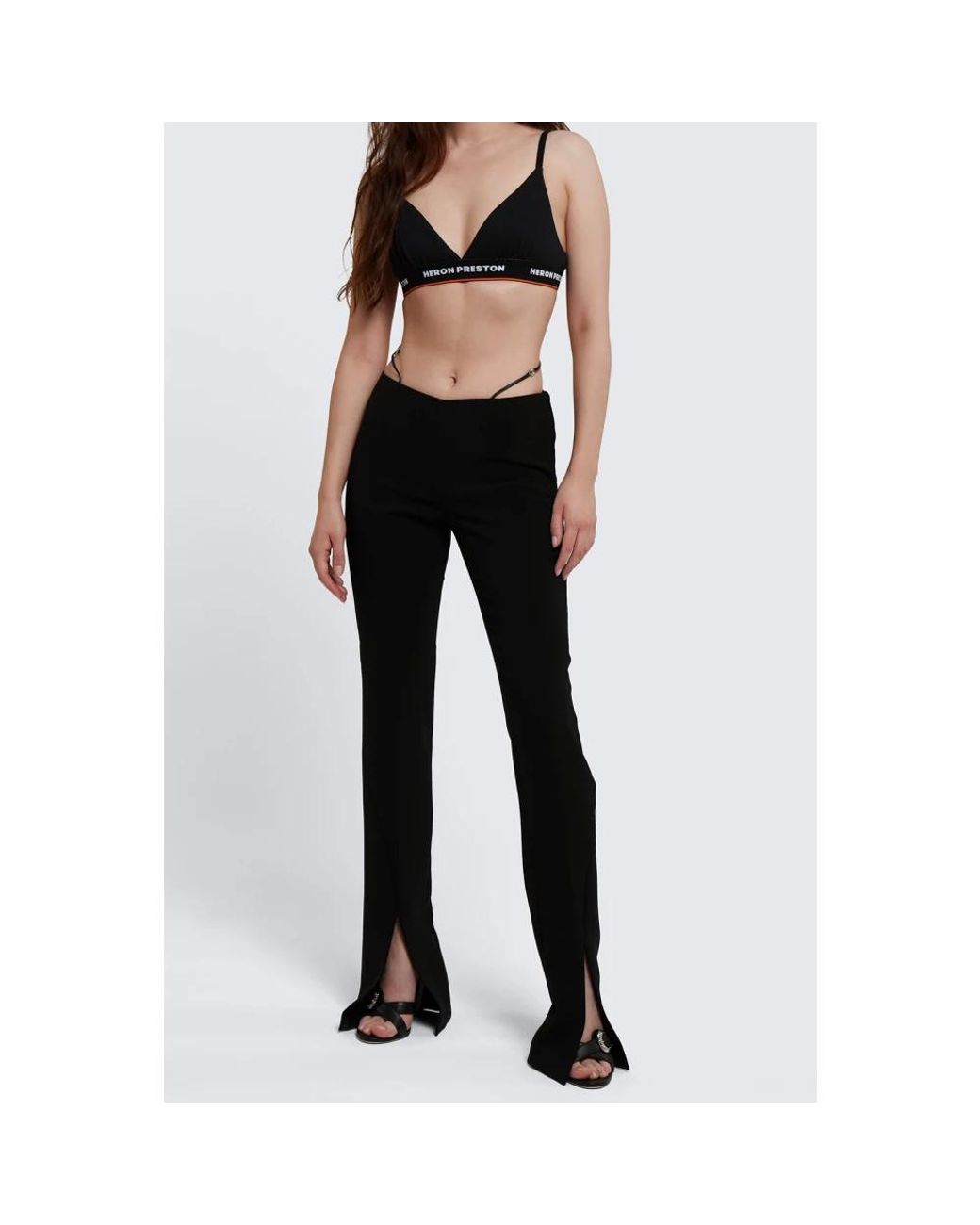 DSquared² Black Wide Trousers