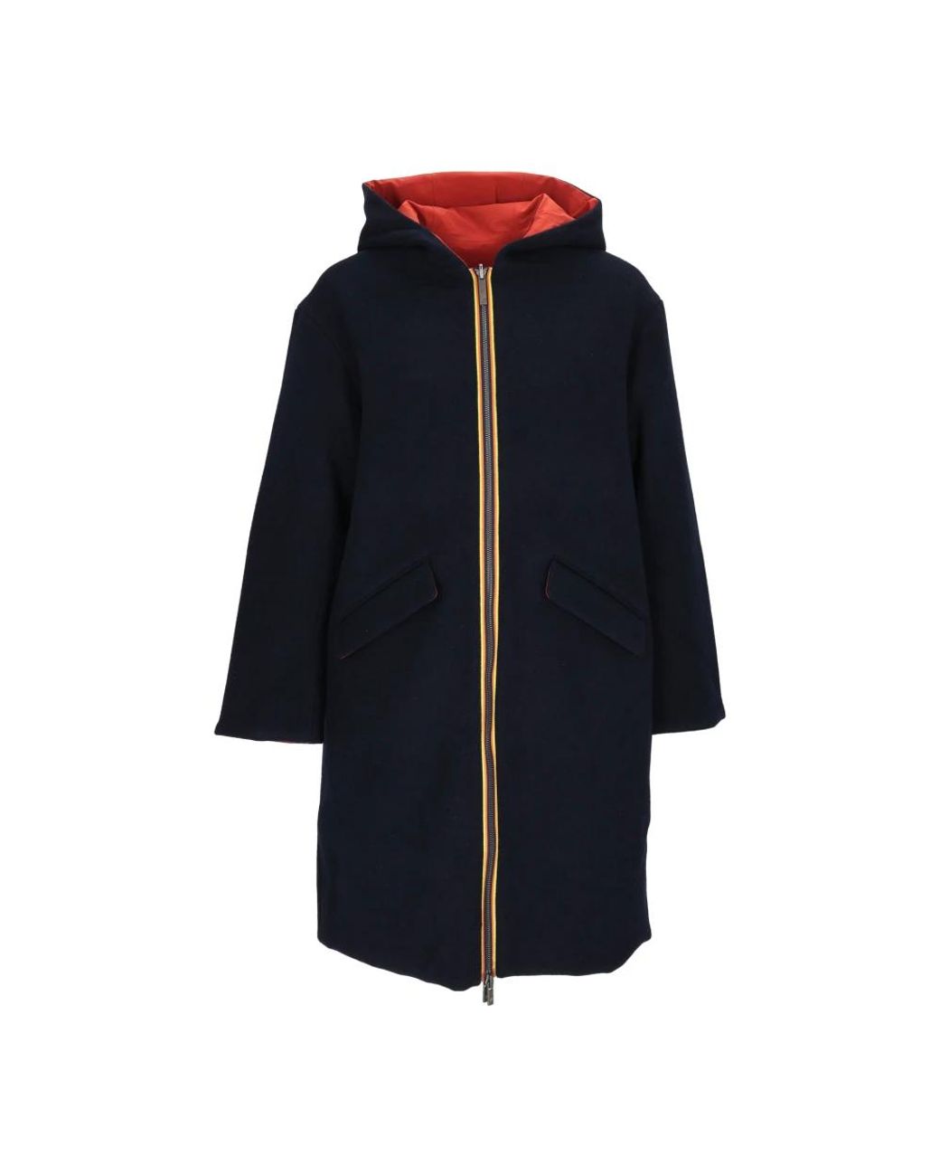 K-Way Shala Wool Bonded Double 3/4 Lunghezza in het Blue voor heren