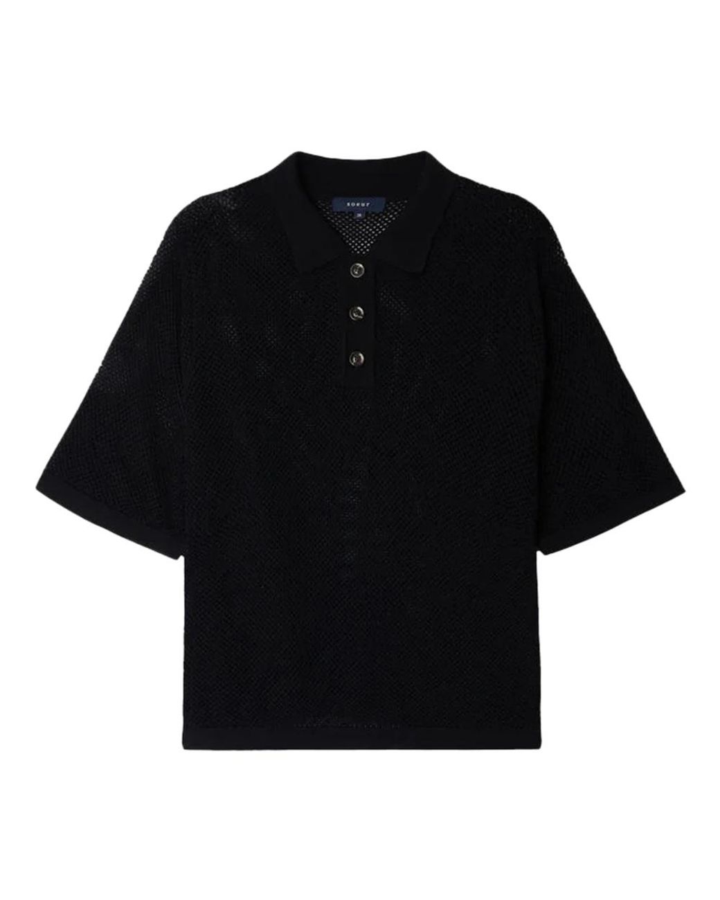 Soeur Black Polo Shirts