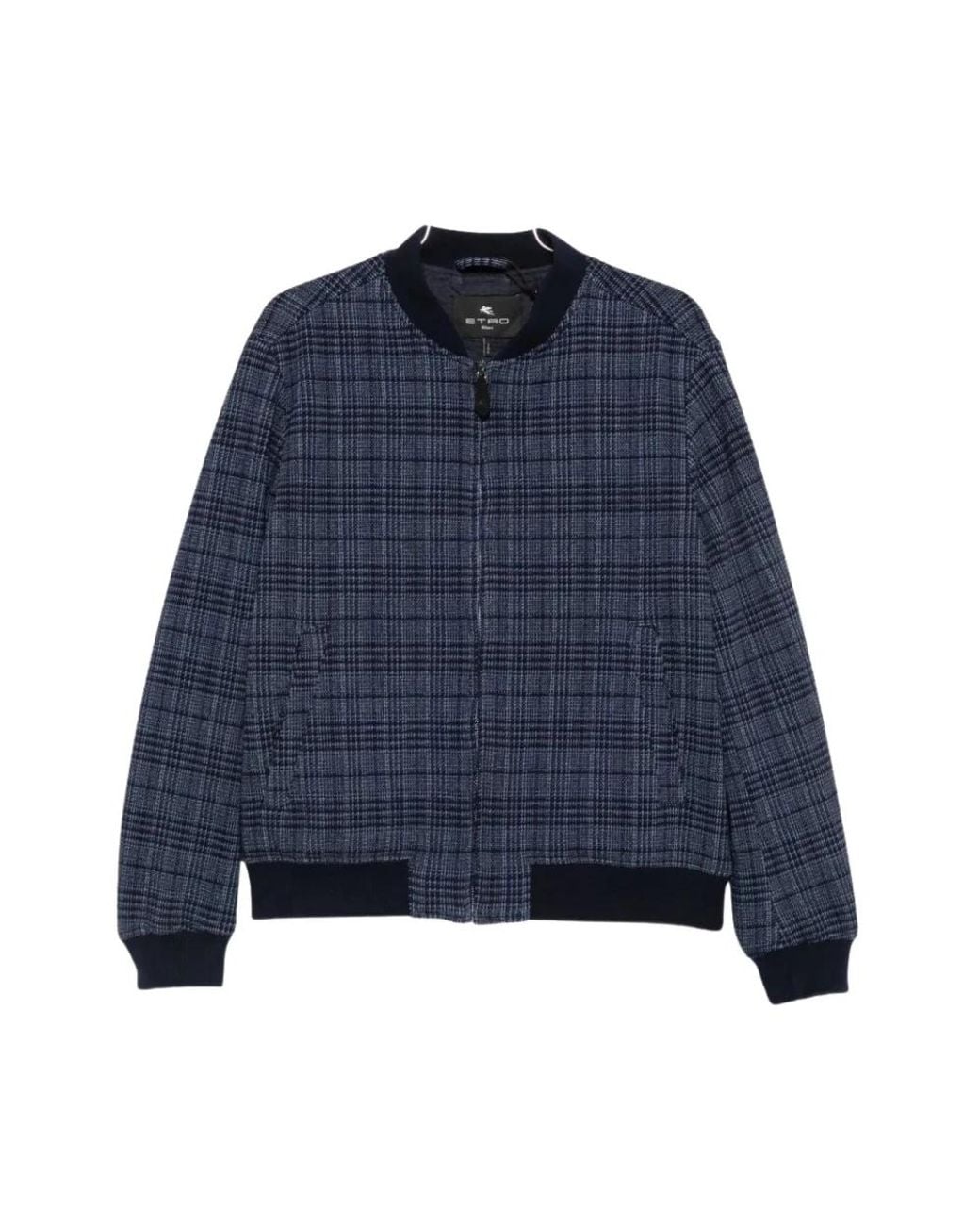 Etro Blue Bomber Jackets for men