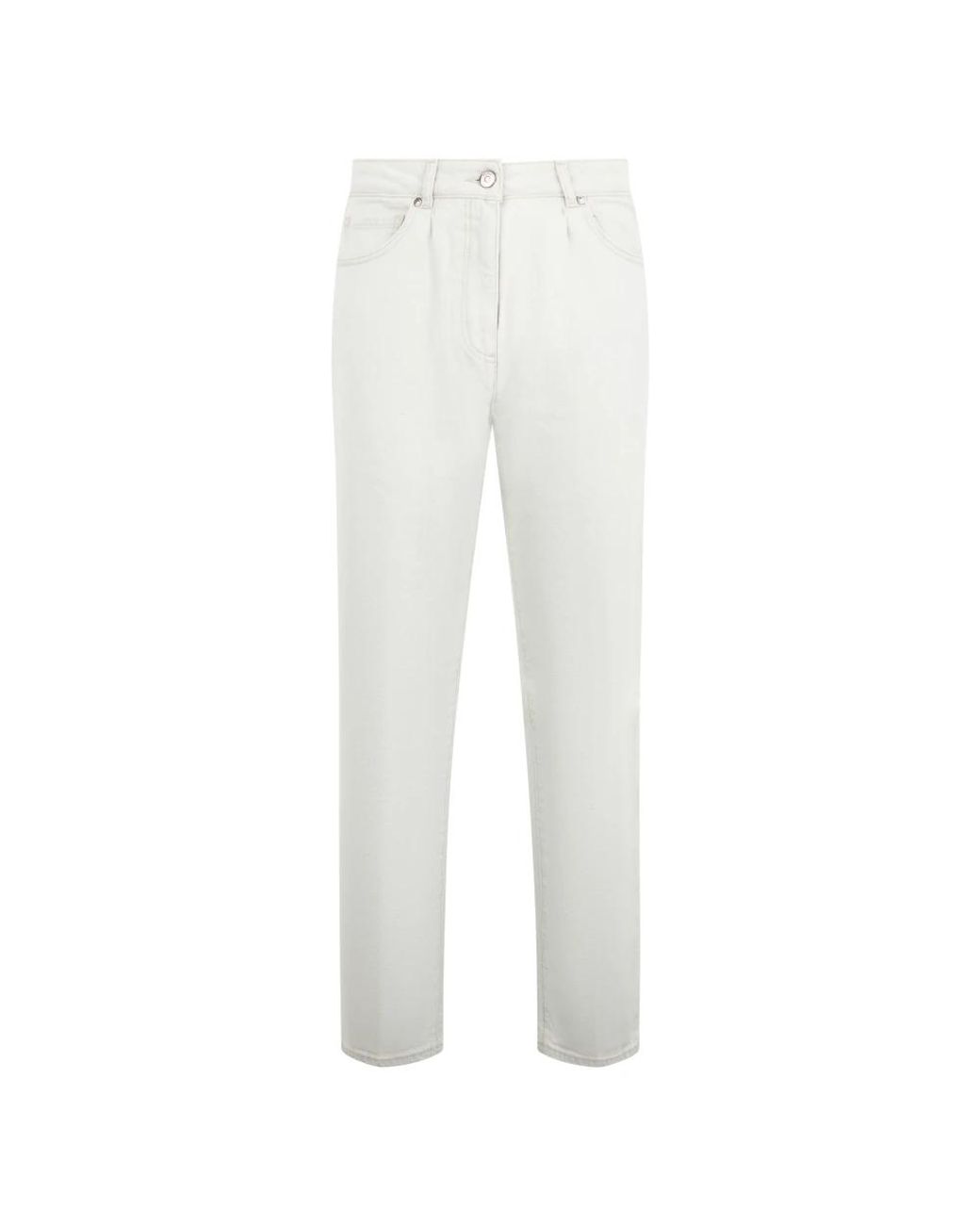 Peserico White Straight Jeans