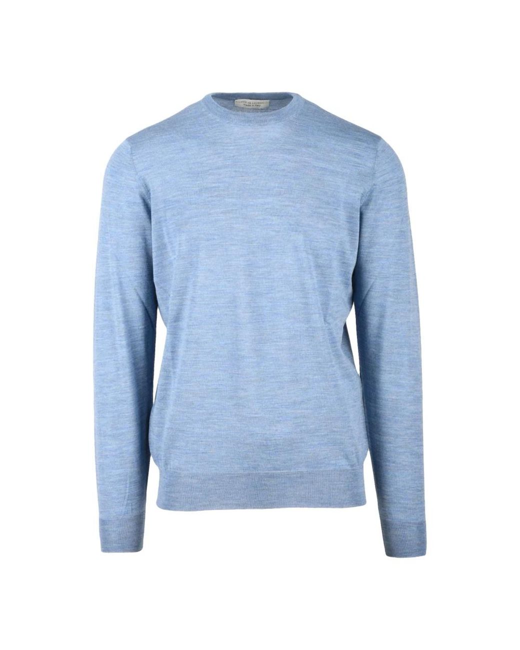 FILIPPO DE LAURENTIIS Blue Round-Neck Knitwear for men