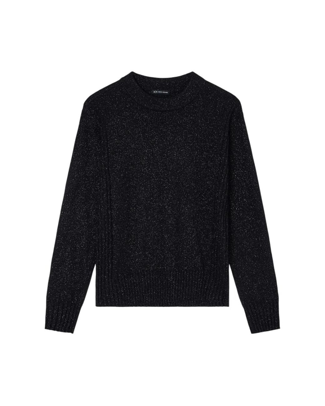 ARMANI EXCHANGE Blue Round-Neck Knitwear
