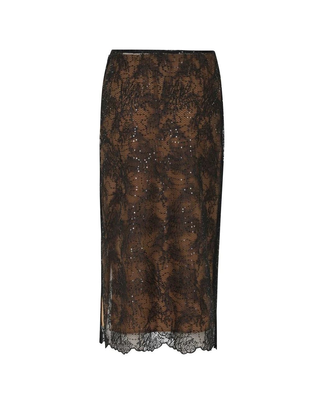 Semicouture Brown Midi Skirts