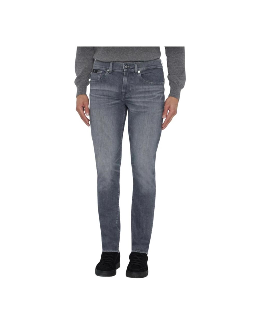 7 For All Mankind Blue Slim Fit Jeans for men
