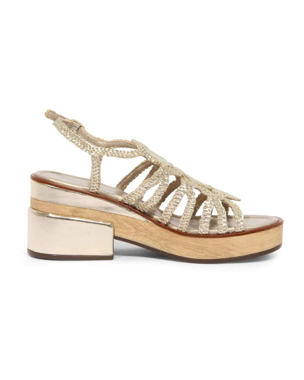 Pons Quintana Metallic High Heel Sandals