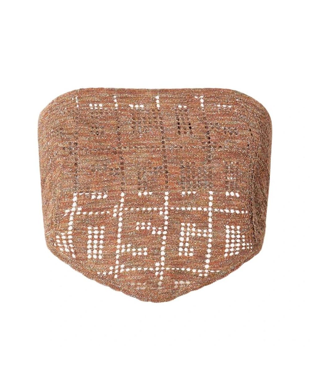 Gcds Brown Sleeveless Tops