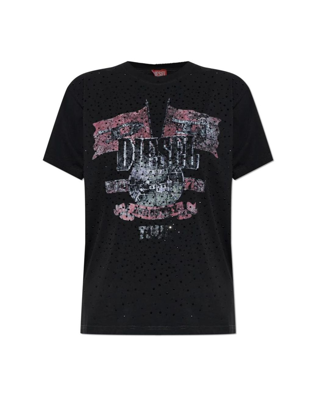 DIESEL Black T-Shirts